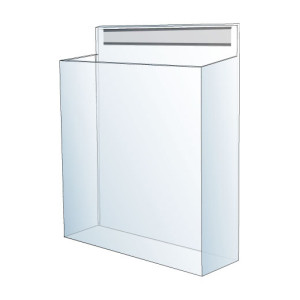 イージーリンクスタンド看板用A4三つ折りパンフレットケース単品 屋内用 ブラック (ELSKP-W115H-B)