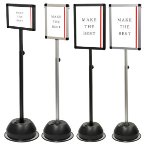 スライド式屋外ポールサインスタンド