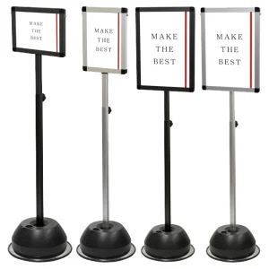 スライド式屋外ポールサインスタンド