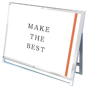 PSSK ポスター用スタンド看板 A0ヨコ(ロータイプ) ホワイト/シルバー 片面 (PSSK-A0YLKW)