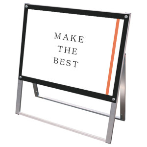 PSSK ポスター用スタンド看板 A1ヨコ ブラック/シルバー 片面 (PSSK-A1YKB)