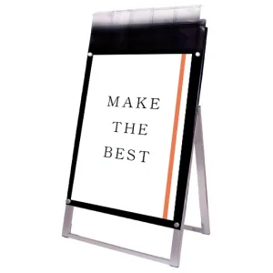 ポスター用スタンド看板パンフレットケース付 A1 ブラック 片面 (PSSKP-A1KB-G)