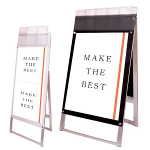 ポスター用スタンド看板パンフレットケース付