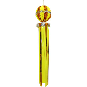 【2026年夏】デラックスくす玉吹き流し イエロー イエロー (No.002902)