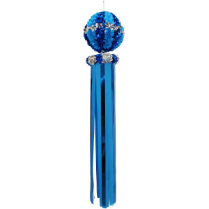 【2026年夏】デラックスくす玉吹き流し イエロー ブルー (No.002905)