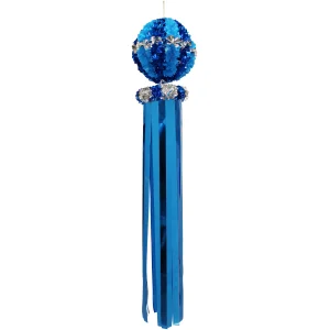 【2026年夏】デラックスくす玉吹き流し イエロー ブルー (No.002905)