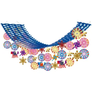 【2026年夏】あざやか花火プリーツハンガー (No182-21)