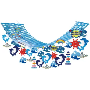 【2026年夏】親子イルカプリーツハンガー (No182-22)