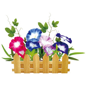 【2026年夏】和風朝顔垣根 (No182-10)