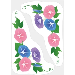 【2026年夏】ウィンドウステッカー(小) 朝顔 (No182-7)