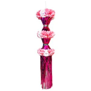 【2026年夏】メッキ二連つづみ吹流し ピンク (No.025464d)