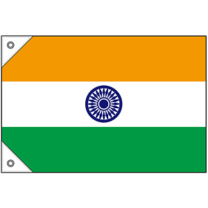 販促用国旗 インド サイズ:ミニ (23676)