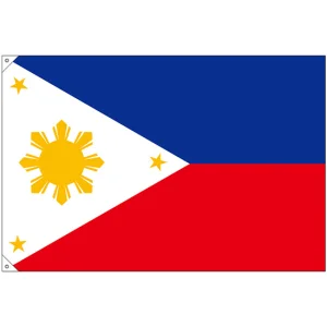 販促用国旗 フィリピン サイズ:大 (23720)