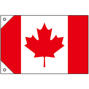 販促用国旗 カナダ サイズ:ミニ (23727)