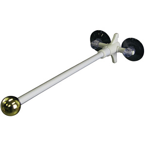 フラッグポール用丸パイプ 対応サイズW28cm 規格:2個吸盤式 金 (23806)