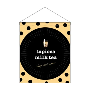 タピオカ 吊り下げ旗 tapioca milk tea (29927)