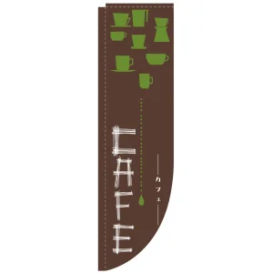 Rのぼり 棒袋仕様 カフェ 様々なカップデザイン (3081)