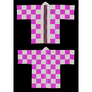 フルカラーハッピ 44366 市松模様 (受注生産)