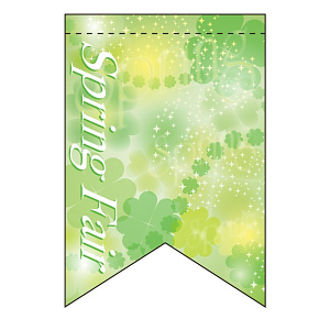 変形タペストリー スプリングフェア1（リボンカット） (60973)