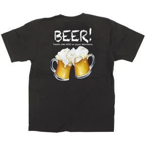 黒Tシャツ ビール サイズ:S (64152)