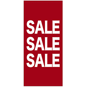 フルカラー店頭幕(懸垂幕) SALE SALE SALE 素材:ポンジ (69549)