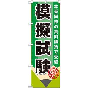 のぼり旗 模擬試験 (GNB-1572)