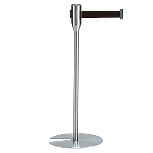 テラモト製 ベルトパーテーションスリム 3.3mタイプ ブラック (SU6619007)