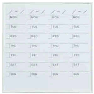 ホワイトボード MRシリーズ (壁掛) スケジュール MR22S 板面寸法 W610×H610 (MR22S)