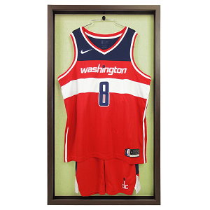 ユニフォーム額 バスケットボール用ユニフォームケース 片面 (受注生産品) オーク ウグイス UVアクリル (basket_uni_case(ow_ug_uv))