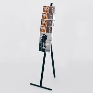 パンフレットスタンド アルモード 2523 屋内用 A4×5段 (2523-K)