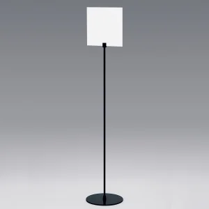 白無地板付きサインスタンド ブラック 210角 (2713-K-210x210)