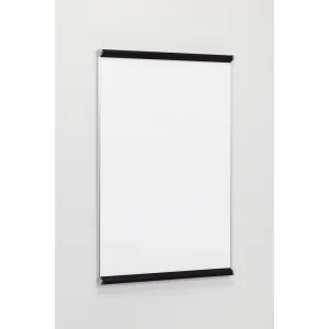 ポスターパネル3523 A2 屋内用 2辺開きタテ カラー:ブラック/サイドステン (3523-K-A2)