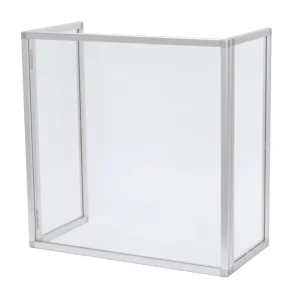 三面自立式 コの字型 飛沫対策用フレーム付きアクリル卓上パーテーション