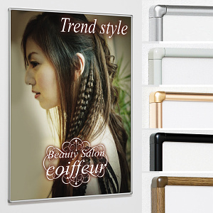 ポスターパネル スライド式 POPパネル AP55 B2 フレームカラー:ステン (AP55-S-B2)