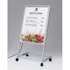 L型 LED電飾ポスタースタンド 屋外用 (FE478-S-B1)