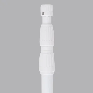 のぼり竿 白 (3m3段伸縮)　店舗用品　展示・イベント用品　のぼりポール　のぼり用ポール　伸縮棒