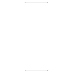 エンビ無地板 短冊型 120×360mm 白 (57221)