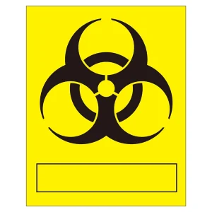 バイオハザードマークステッカー 250×150mm 5枚入 (077002)