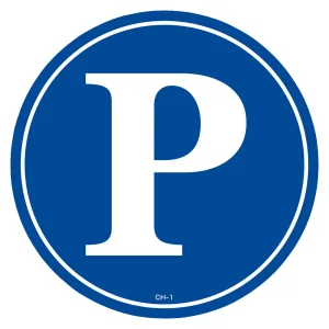 コーンヘッド標識用ステッカー CH-Sシリーズ Pマーク (119101)