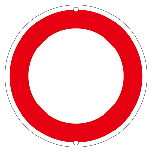 道路標識 600mm丸 表示:空白 (133202)