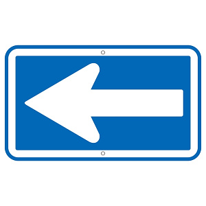 道路標識 一方通行 350×600 (133240)