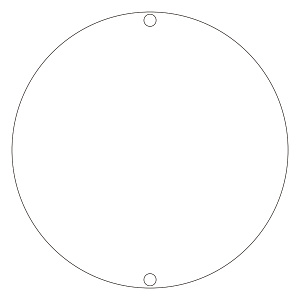 道路標識 白無地 400丸 (133300)
