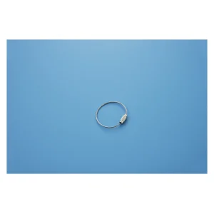 金具 ワイヤーリング ネジ式 10個1組 サイズ:線径1.0mmφ×長さ120mm (137270)