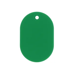 カラー小判札 無地 45×30×2.5mm (小) カラー:グリーン (200012)