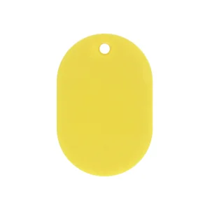 カラー小判札 無地 45×30×2.5mm (小) カラー:イエロー (200013)