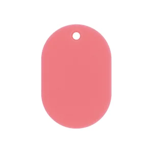 カラー小判札 無地 45×30×2.5mm (小) カラー:ピンク (200016)