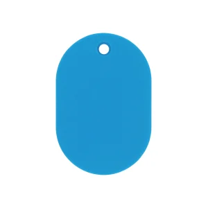 カラー小判札 無地 45×30×2.5mm (小) カラー:スカイブルー (200017)