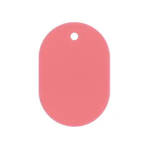 カラー小判札 無地 60×40×2.5mm (大) カラー:ピンク (200026)