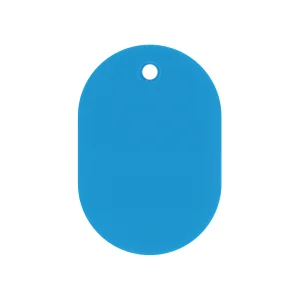 カラー小判札 無地 60×40×2.5mm (大) カラー:スカイブルー (200027)