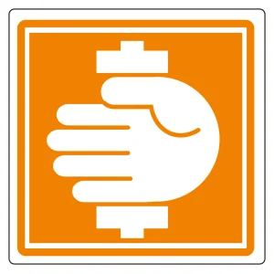 PL警告表示ラベル(簡易タイプ) 挟まれに注意 中 (202015)